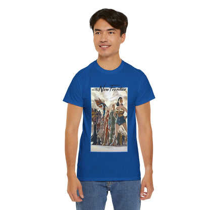 DC: The New Frontier T-Shirt - Darwyn Cooke Art - Superman, Wonder Woman, Flash, Batman - DC Comics