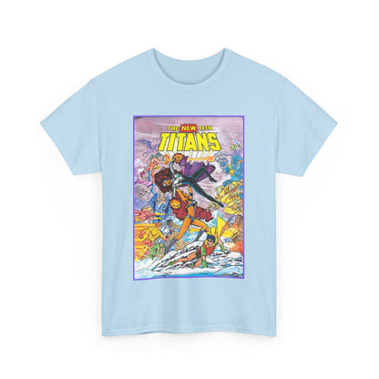 New Teen Titans T-Shirt - George Perez Art - Starfire Vs Blackfire - Omega Man - Annual #1 Cover - DC Comics