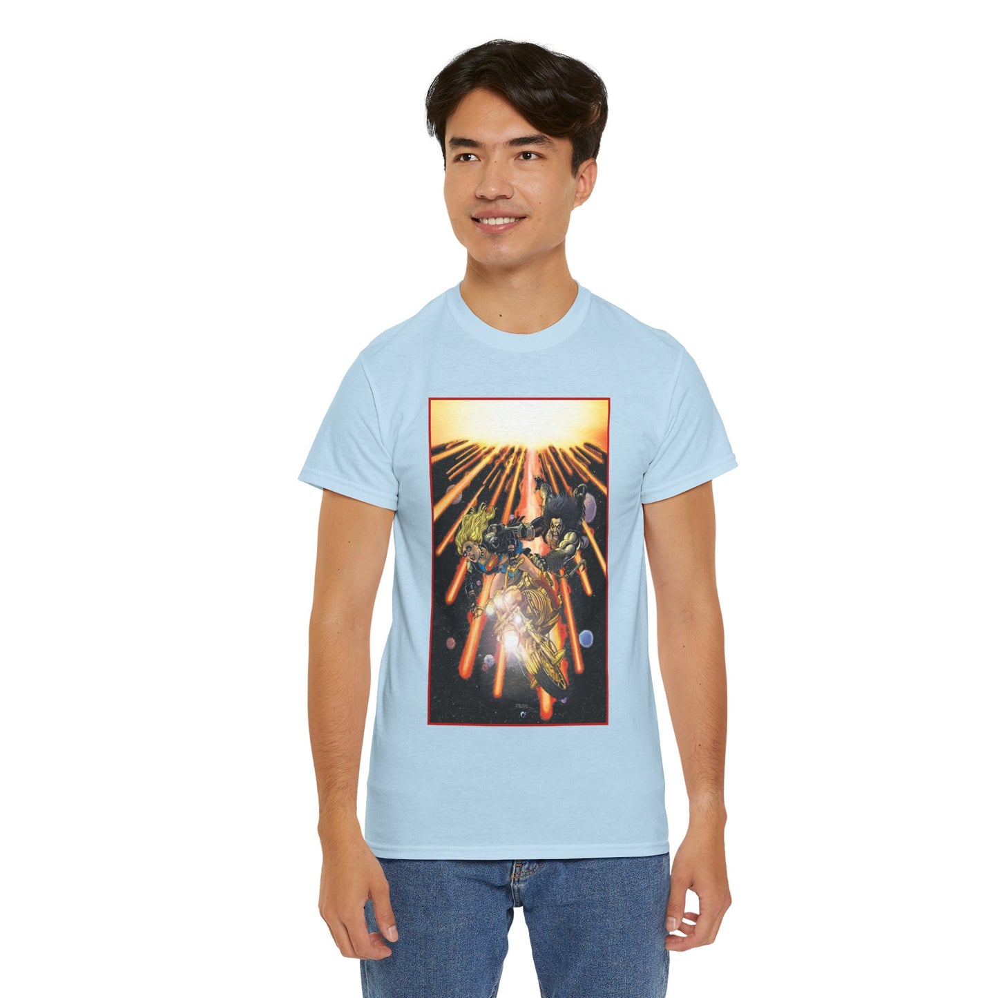 Supergirl & Lobo T-Shirt - George Perez Art - Brave and the Bold #4 Cover Art - 2026 Movie with Milly Alcock and Jason Momoa - DC Comics