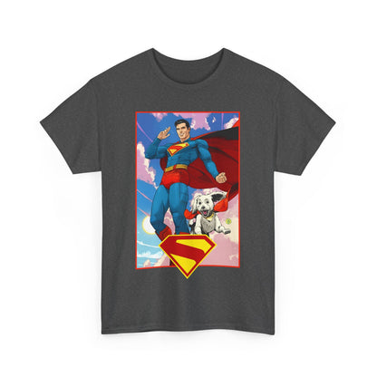 Superman & Krypto T-Shirt - DC Comics - New James Gunn Movie 2025 - Dan Mora Art - Man of Steel