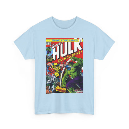 Incredible Hulk #181 T-Shirt - First Appearance of Wolverine - Vs The Wendigo - Marvel Comics