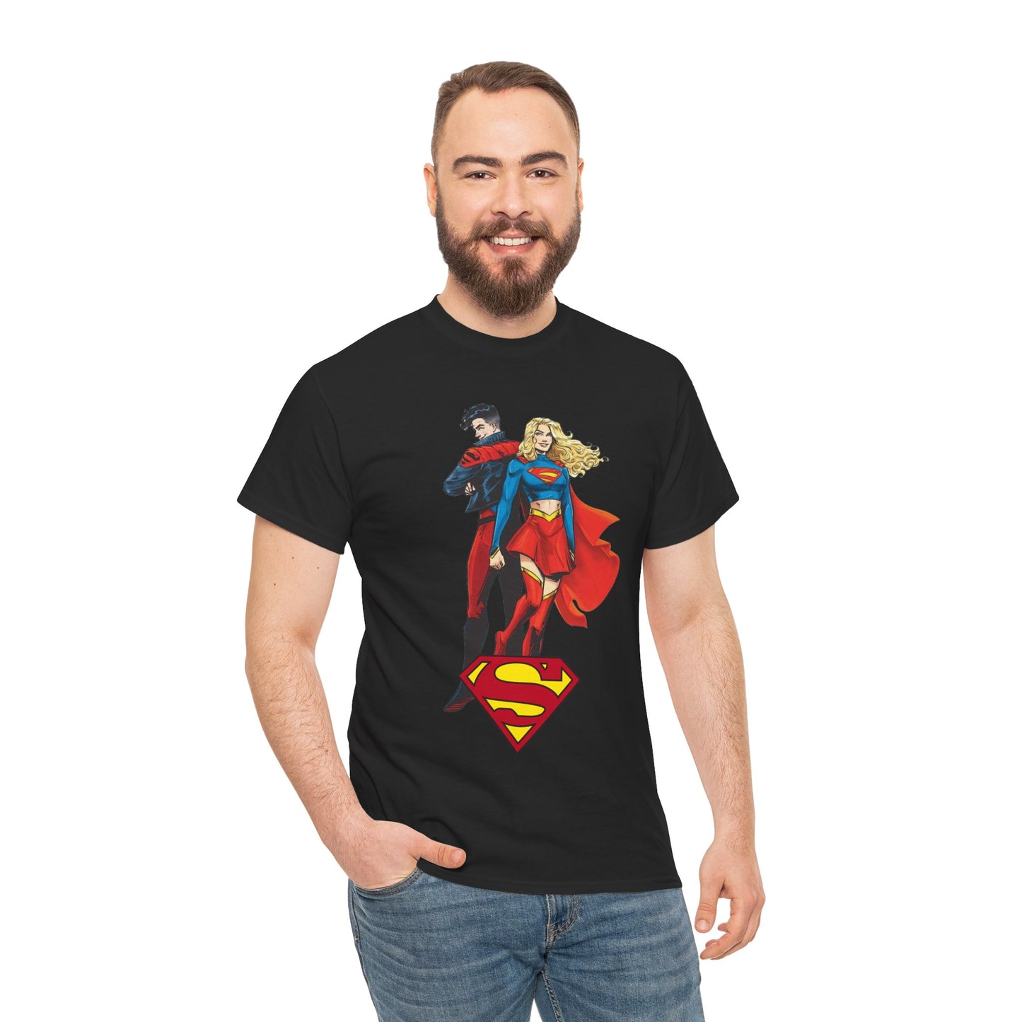 Supergirl & Superboy T-Shirt - Dan Mora Art - DC Comics
