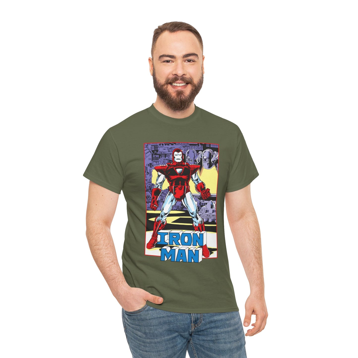 Iron Man T-Shirt - Tony Stark, Stark Industries - Silver Centurion Armor - Marvel Comics