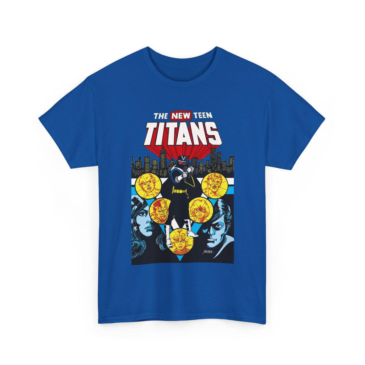 New Teen Titans T-Shirt - George Perez Art - Vigilante, Robin, Wonder Girl - Annual #2 Cover Art - DC Comics