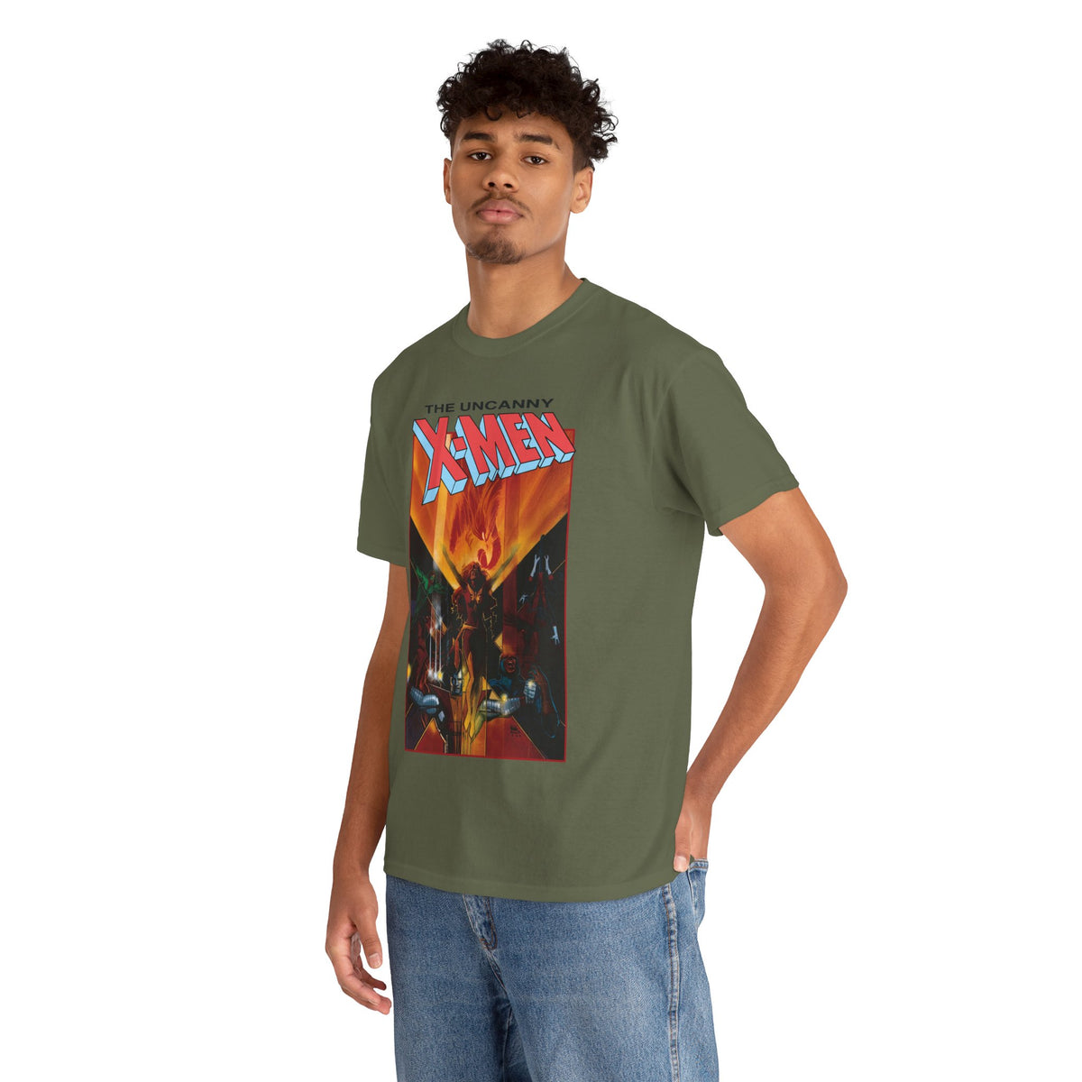 Uncanny X-Men T-Shirt - Bill Sienkiewicz Art - Phoenix, Cyclops, Colossus, Wolverine - Marvel Comics