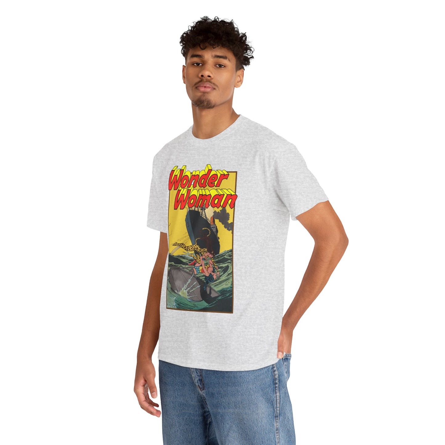 Wonder Woman Vs Cheetah T-Shirt - Rich Buckler & Dan Giordano Art - DC Comics