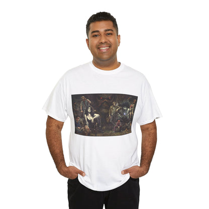 Vertigo Poster T-Shirt - Lee Bermejo Art - Swamp Thing, Sandman, Death, Spider Jerusalem, Shade - DC Comics