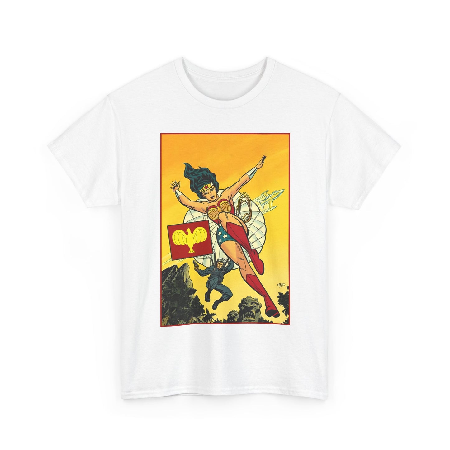 Wonder Woman T-Shirt - Michael Cho Art - Golden Age Art Theme - Steve Trevor - DC Comics