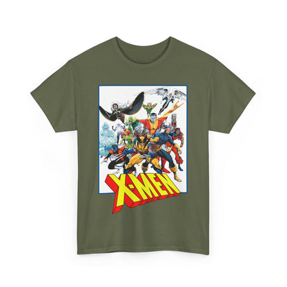 X-Men T-Shirt - Classic Arthur Adams Art - Marvel Comics - Wolverine, Colossus, Storm, Cyclops, Nightcrawler, Iceman