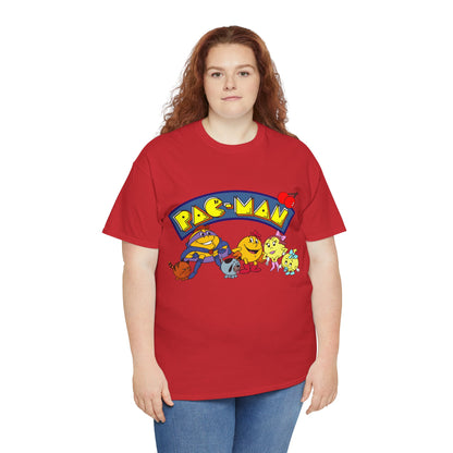 Pac-Man T-Shirt - Ms Pac-Man, Baby Pac - Hanna-Barbera Saturday Morning Cartoon - Popular 1980s TV Animation