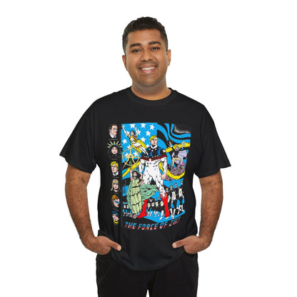Force of July T-Shirt - Batman and the Outsiders Villains - Lady Liberty, Major Victory, Mayflower, Silent Majority - DC Comics