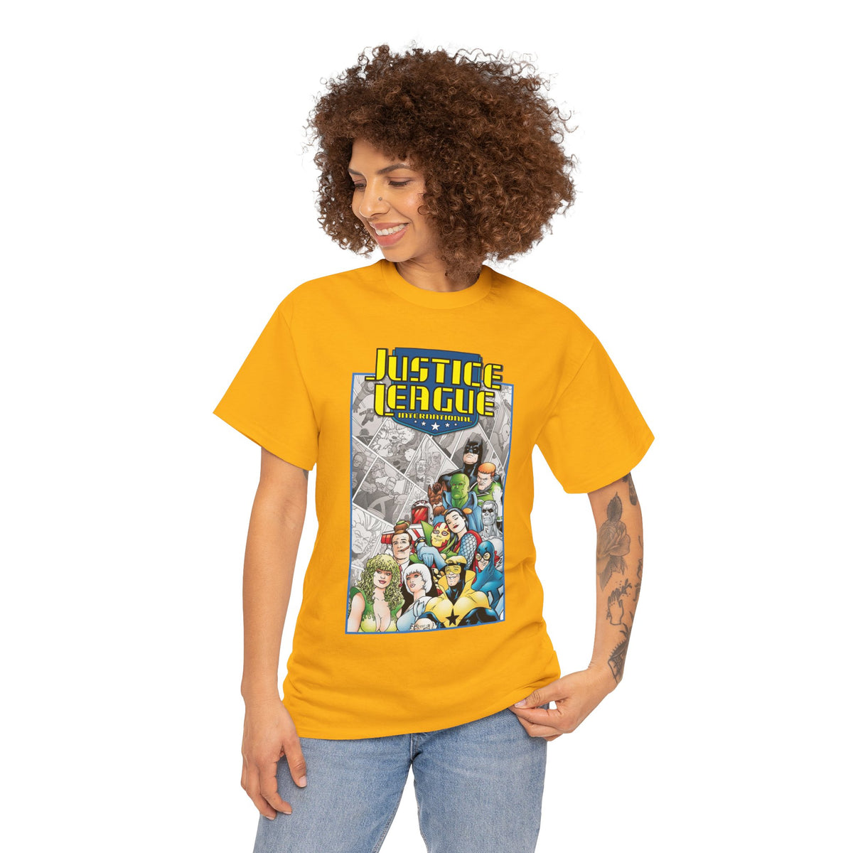 Justice League International T-Shirt - Kevin Maguire Art - DC Comics