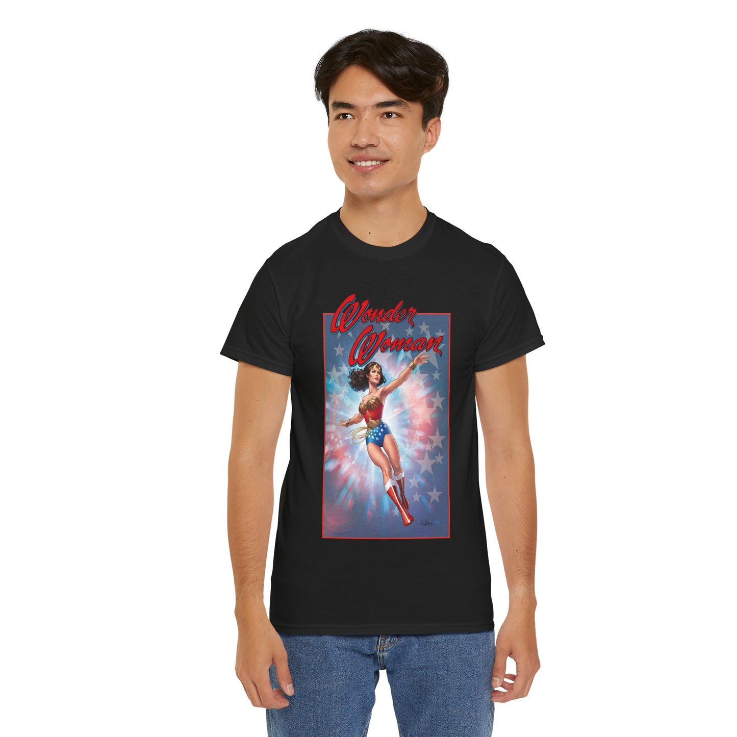 Wonder Woman '77 T-Shirt - Nicola Scott Art - Comic Book Based on the 1970s TV Series with Lynda Carter - DC Comics