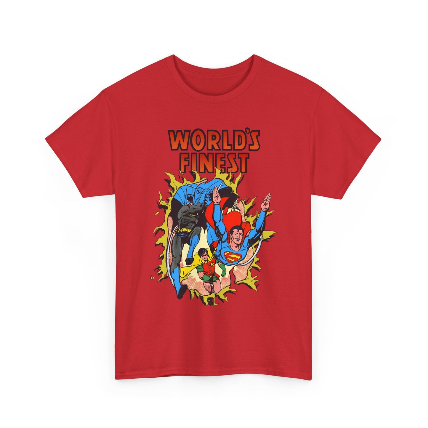 World's Finest T-Shirt - George Perez Art - Superman, Batman, Robin - DC Comics