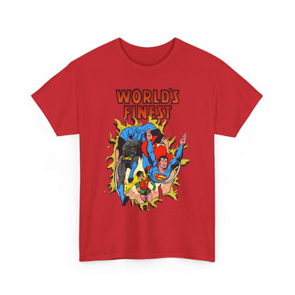 World's Finest T-Shirt - George Perez Art - Superman, Batman, Robin - DC Comics