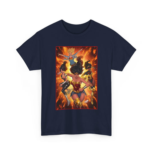 Wonder Woman & the Wonder Girls T-Shirt - David Nakayama Art - Donna Troy, Cassie Sandsmark, Yara Flor - #17 Variant Cover Art - DC Comics