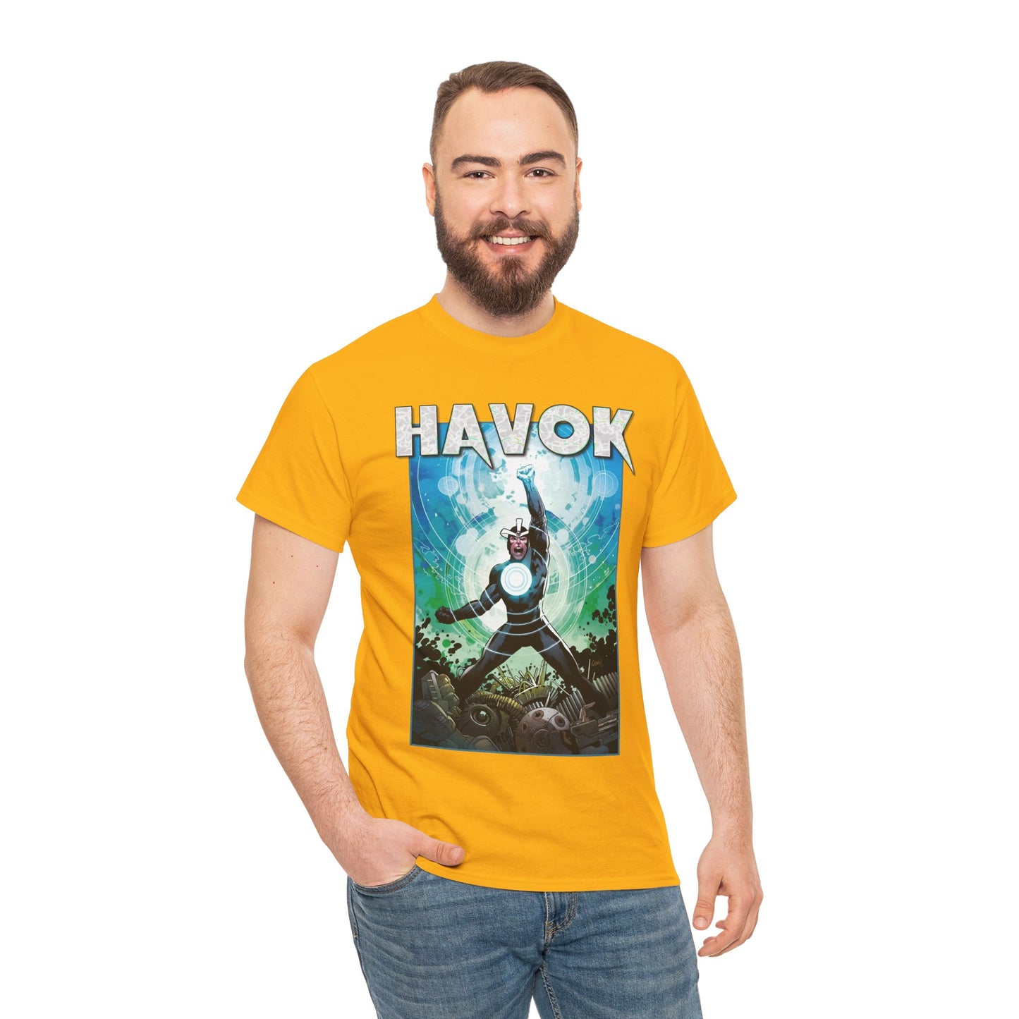 Havok T-Shirt - Greg Land Art - Alex Summers - X-Men, X-Factor Member & Leader - Mutant Hero - Brother to Scott Summers, Cyclops - Marvel Comics