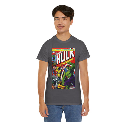 Incredible Hulk #181 T-Shirt - First Appearance of Wolverine - Vs The Wendigo - Marvel Comics