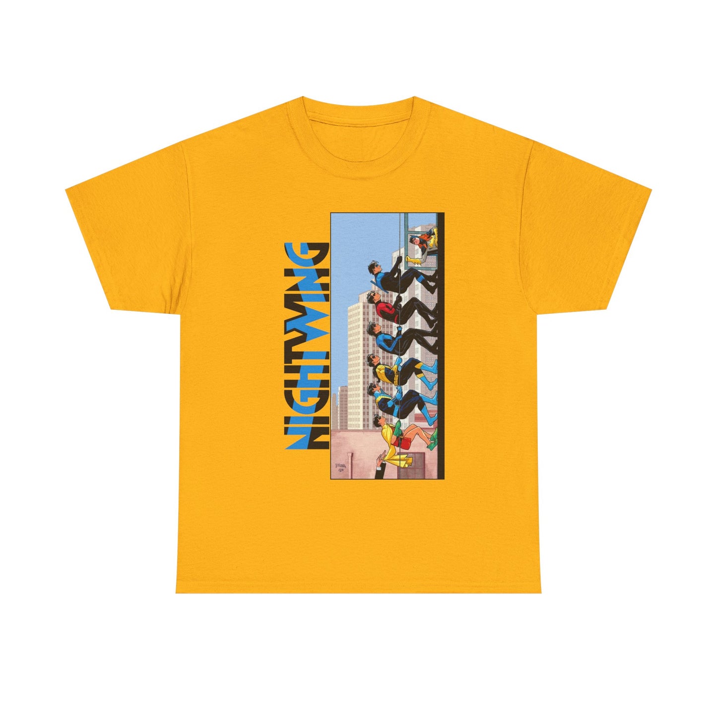 Nightwing T-Shirt - Bruno Redondo Art - DC Comics - Dick Grayson in Bludhaven - Teen Titans Leader