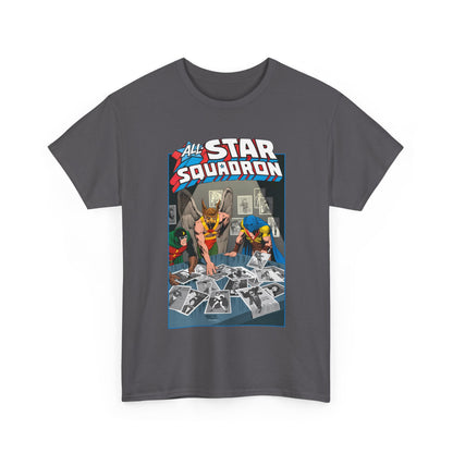 All-Star Squadron T-Shirt - Jerry Ordway Art - Hawkman, Doctor Mid-Nite, Atom - Justice Society JSA - #1 Cover - DC Comics