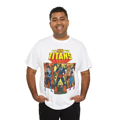 New Teen Titans T-Shirt - George Perez Art - Judas Contract - Nightwing, Jericho, Deathstroke, Changeling. Starfire - DC Comics
