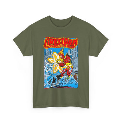 Fury of Firestorm T-Shirt - Pat Broderick Art - Vs Killer Frost - #3 Cover Art - DC Comics