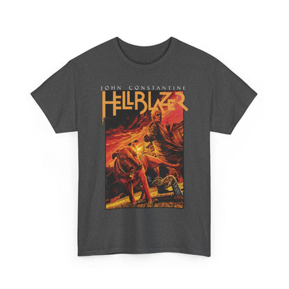 John Constantine Hellblazer T-Shirt - Lee Bermejo Art - #236 Cover - Dog Lifting a Leg on a Zombie - Vertigo Comics, DC Comics