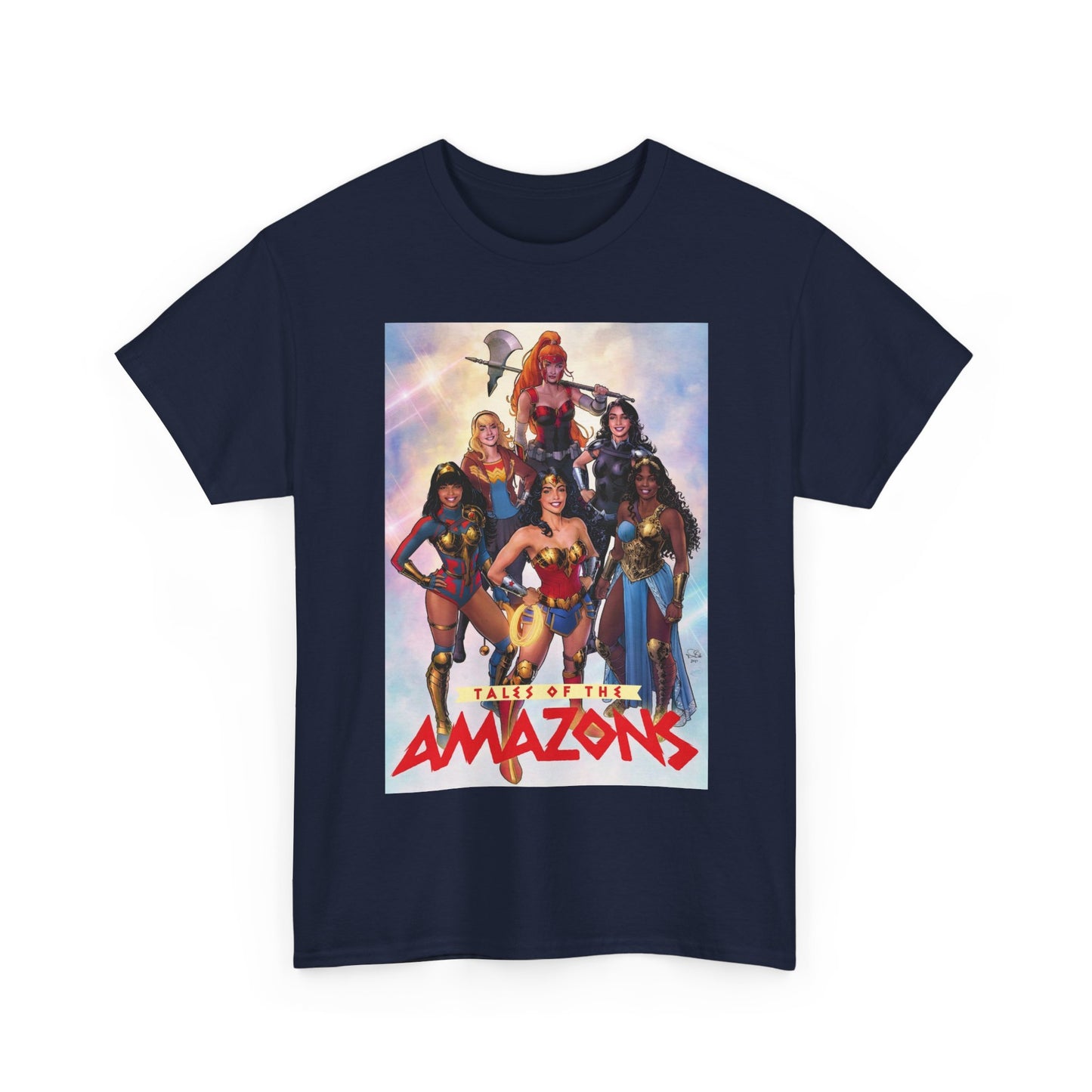 Tales of the Amazons T-Shirt - Nicola Scott Art - Wonder Woman, Wonder Girl, Troia, Nubia, Artemis, Queen Hippolyta, Yara Flor, Donna Troy - DC Comics