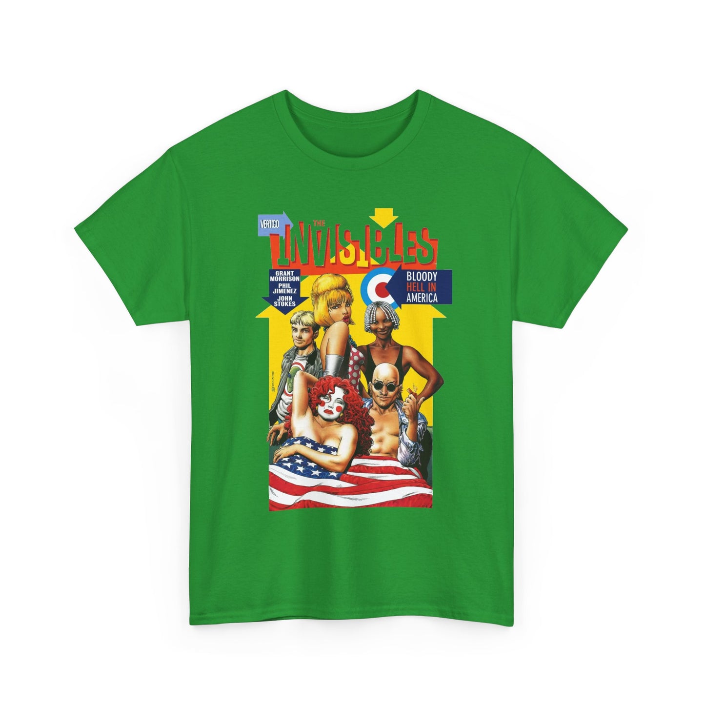 Invisibles: Bloody Hell in America T-Shirt - Brian Bolland Art - DC/Vertigo Comics