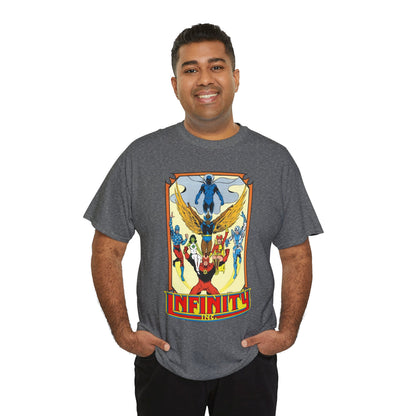 Infinity Inc Shirt - Todd McFarlane Art - Jade, Obsidian, Fury, Northwind, Nuklon, Silver Scarab, Star-Spangled Kid - JSA Successors - DC Comics