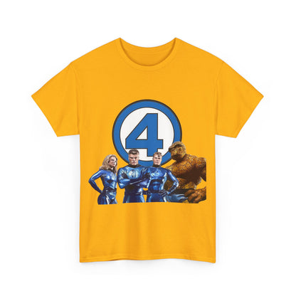 Fantastic Four T-Shirt - Alex Ross Art - 2025 MCU Movie - Iconic Marvel Comics Characters - Human Torch, Invisible Woman, The Thing, Reed Richards