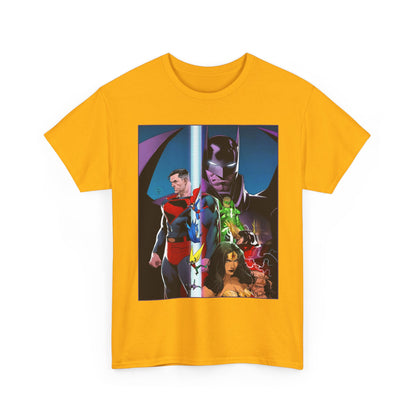 Kingdom Come T-Shirt - Dan Mora Art - Batman/Superman World's Finest Cover - Superman, Batman, Wonder Woman, Green Lantern, Robin, Flash - DC Comics