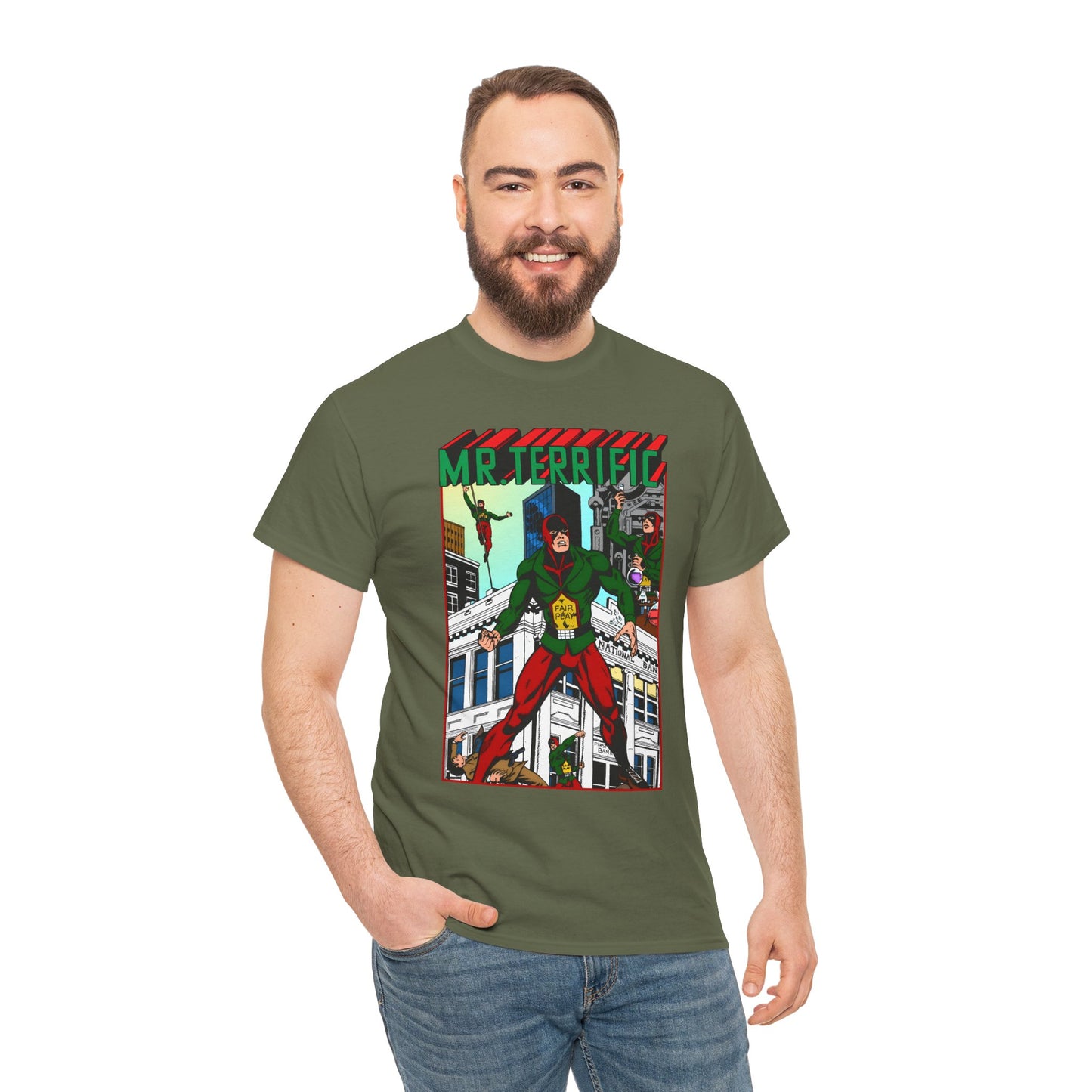 Mr Terrific T-Shirt - JSA Member - Golden Age Hero - DC Comics