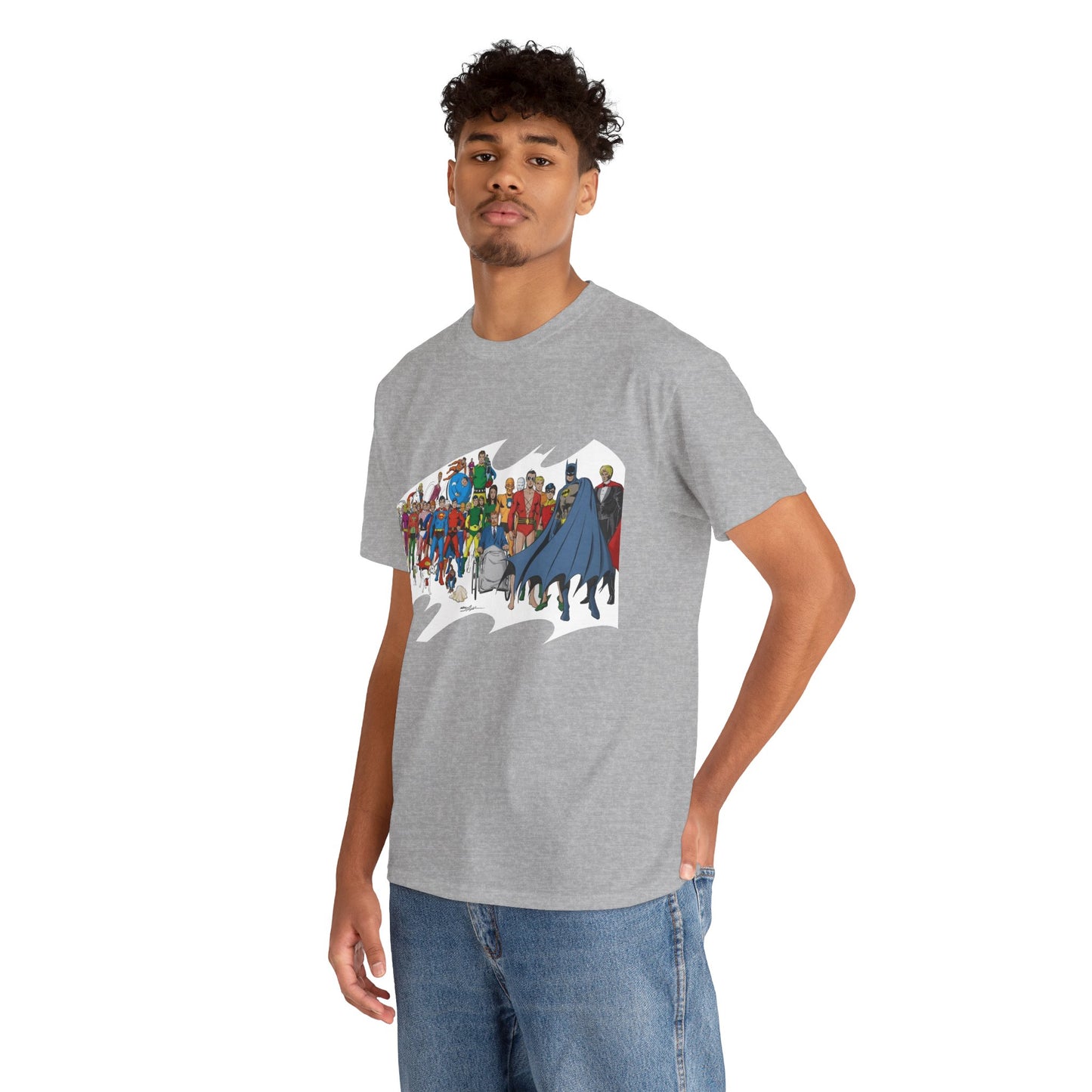 Batman T-Shirt - Neal Adams Art - Plastic Man, Sargon, Robin, Doom Patrol, Superboy, Legion of Super-Heroes - 100-Page Giant Cover Art - DC Comics