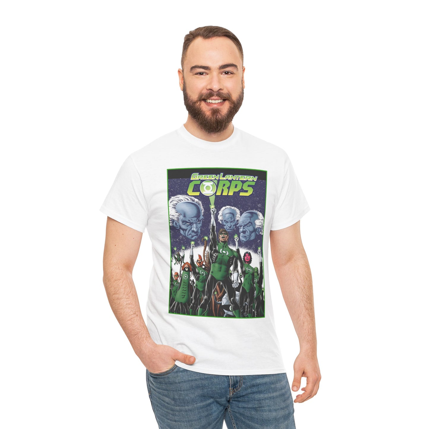 Green Lantern Corps T-Shirt - Hal Jordan, Guardians, Tomar Re, Oa - DC Comics
