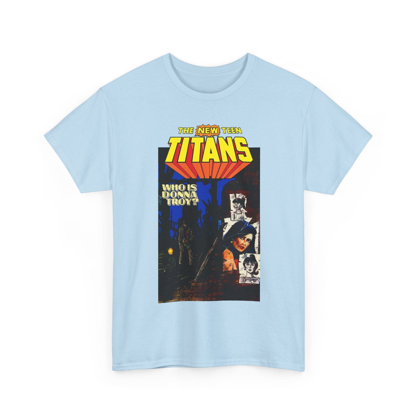 New Teen Titans T-Shirt - Classic George Perez Art - Who is Donna Troy? - Iconic Story and Cover - Robin/Dick Grayson - Popular DC Comics 1980s Series