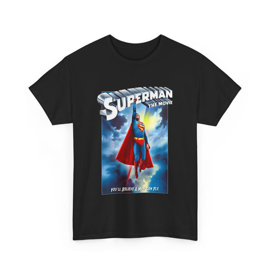 Superman The Movie T-Shirt - DC Comics - Man of Steel - Christopher Reeve 1978