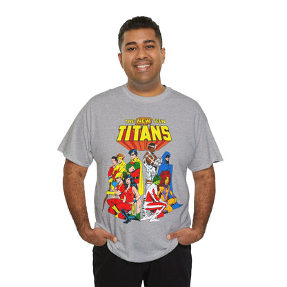 New Teen Titans T-Shirt - George Perez Art - Robin, Wonder Girl, Starfire, Raven, Cyborg, Speedy, Aqualad - DC Comics