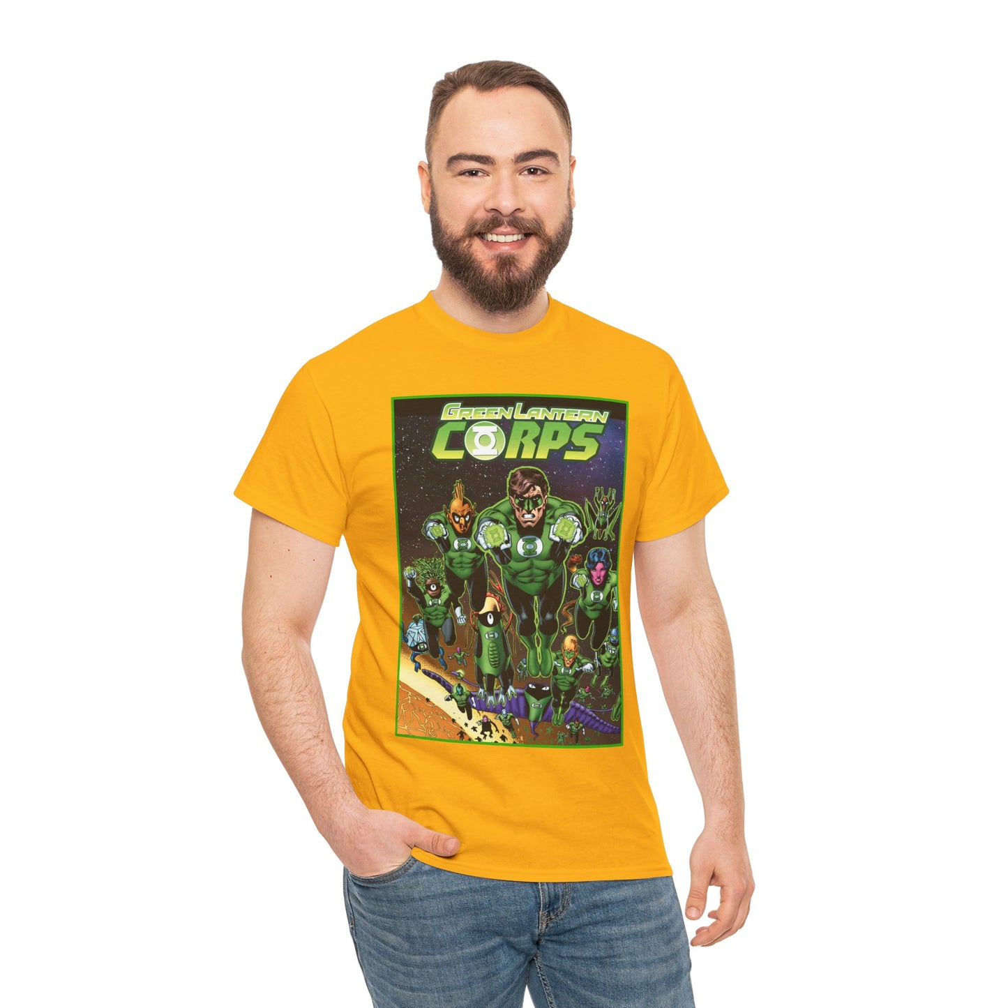 Green Lantern Corps T-Shirt - Brian Bolland Art - DC Comics - Hal Jordan, Tomar Re, Katma Tui