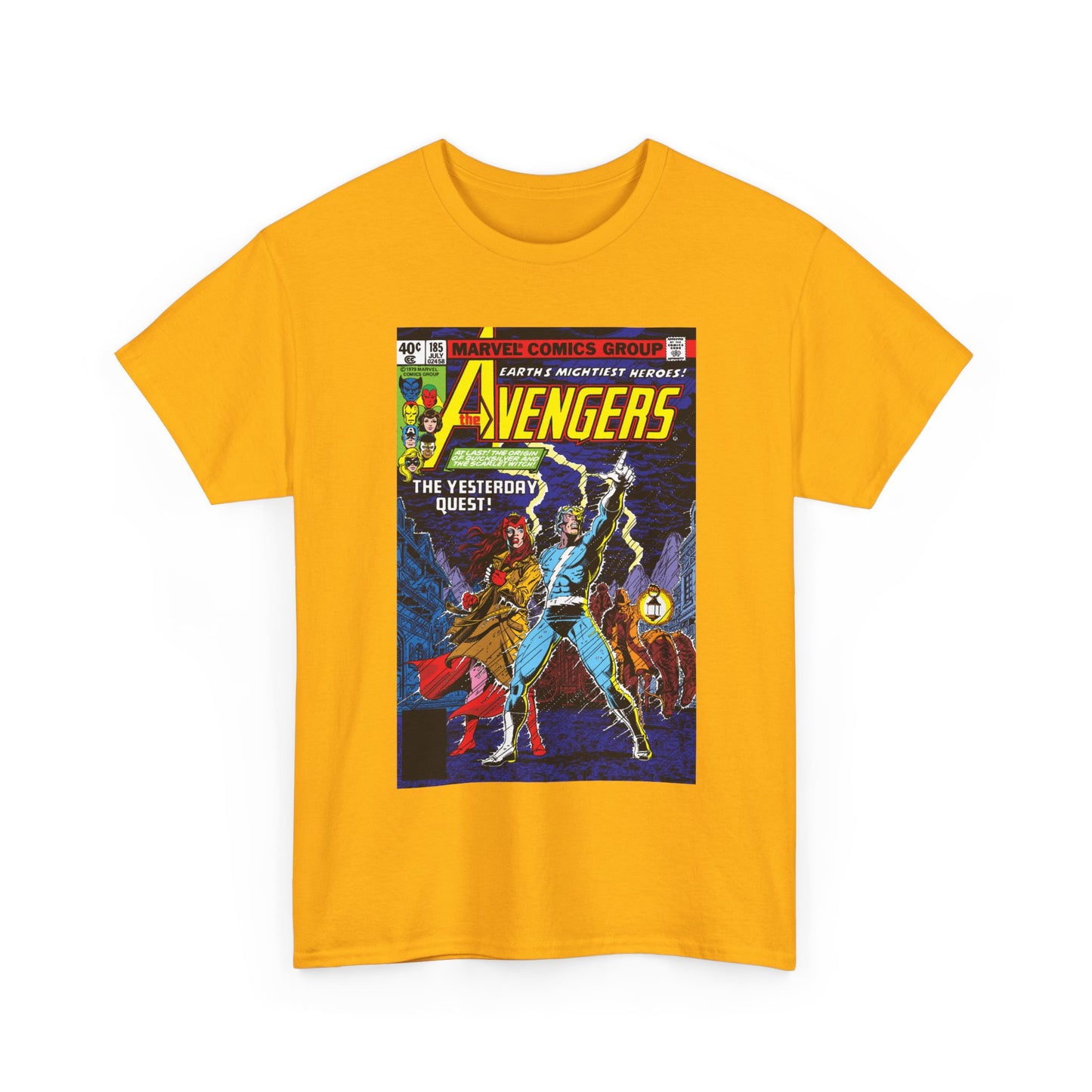 Avengers #185 T-Shirt - George Perez Art - Quicksilver, Scarlet Witch - Marvel Comics