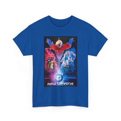 New Universe T-Shirt - Bill Sienkiewicz Art - Star Brand, Night Mask, Justice, DP7, Psi-Force, Kickers Inc - Marvel Comics