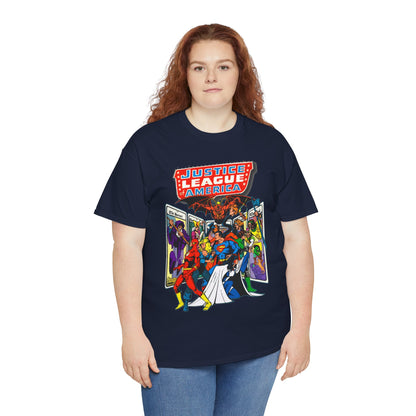 Justice League of America T-Shirt - George Perez Art - Vs Tarot Gang - DC Comics