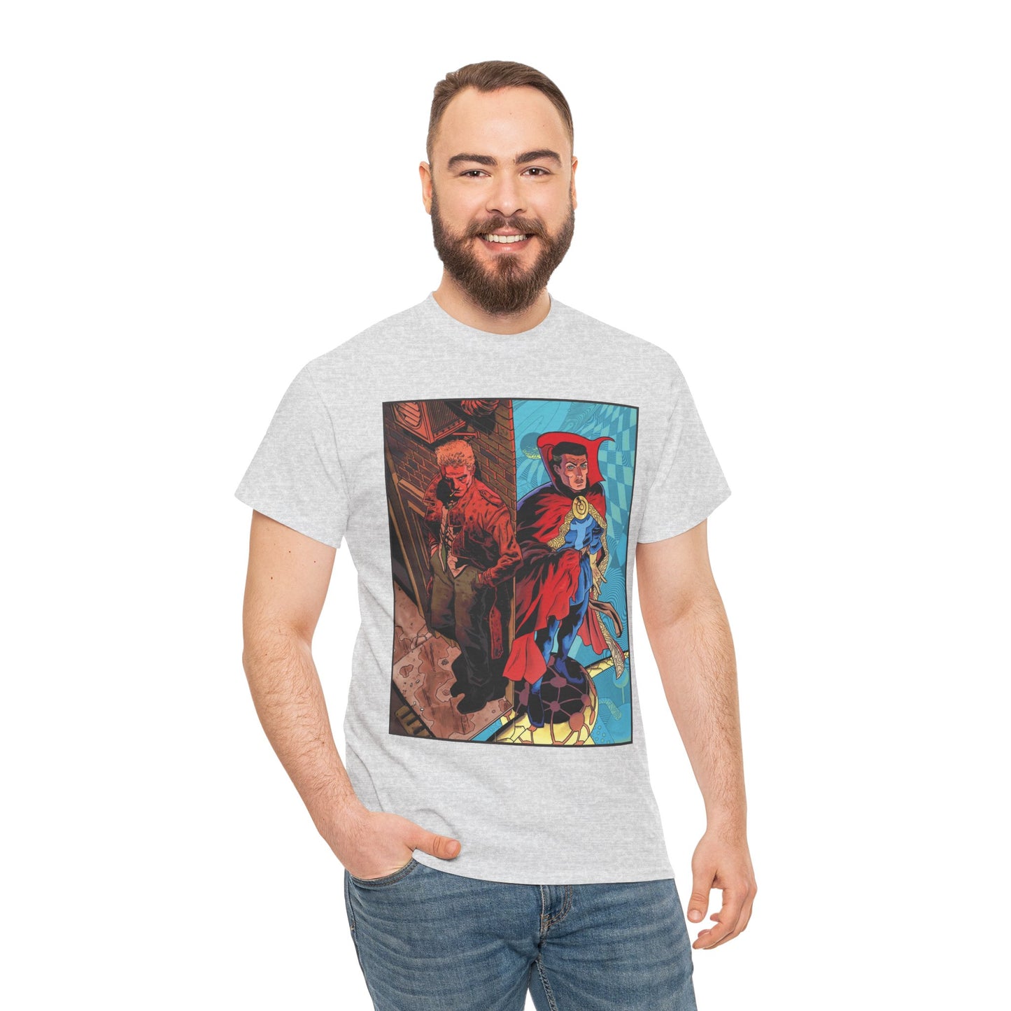 John Constantine & Dr. Strange T-Shirt - DC & Marvel Comics