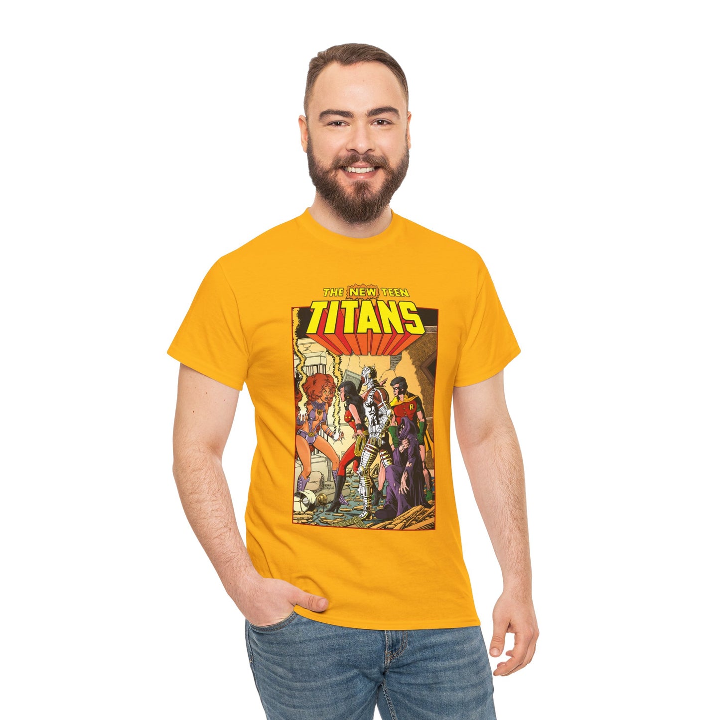 New Teen Titans T-Shirt - George Perez Art - #16 Cover - Wonder Girl, Robin, Starfire - DC Comics