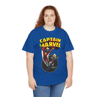Captain Marvel T-Shirt - George Perez Art - Mar-Vell & Carol Danvers - Kree Empire - Marvel Comics