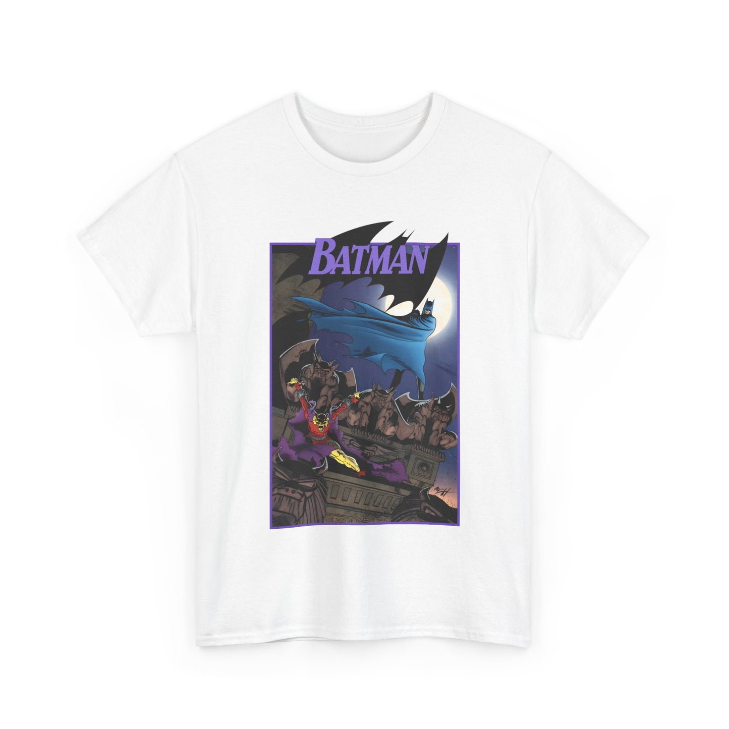Batman T-Shirt - Norm Breyfogle Art - Etrigan, the Demon - Gotham City and Gargoyles - DC Comics