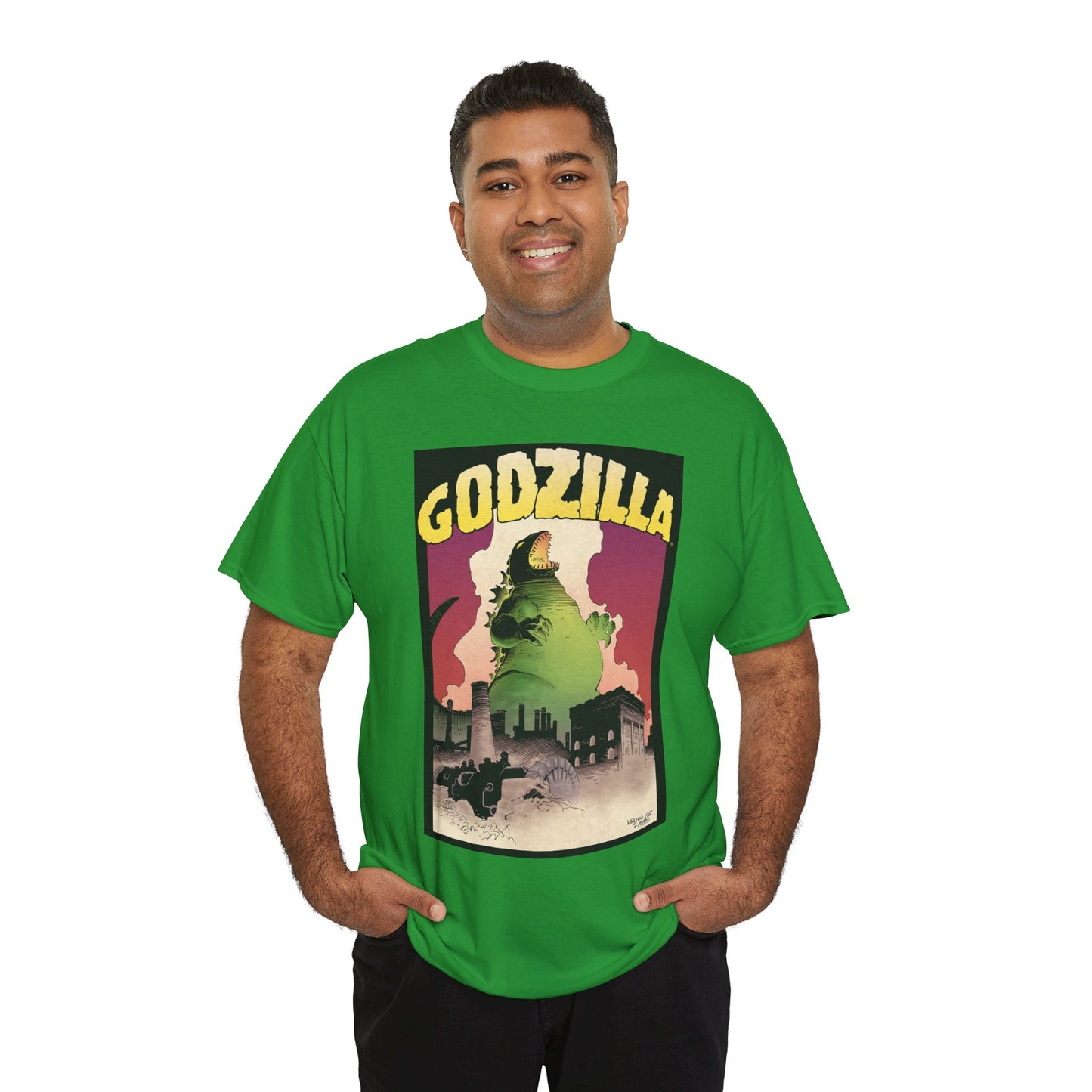 Godzilla T-Shirt - Mike Mignola Art - 1987 Portfolio Artwork - Dark Horse Comics