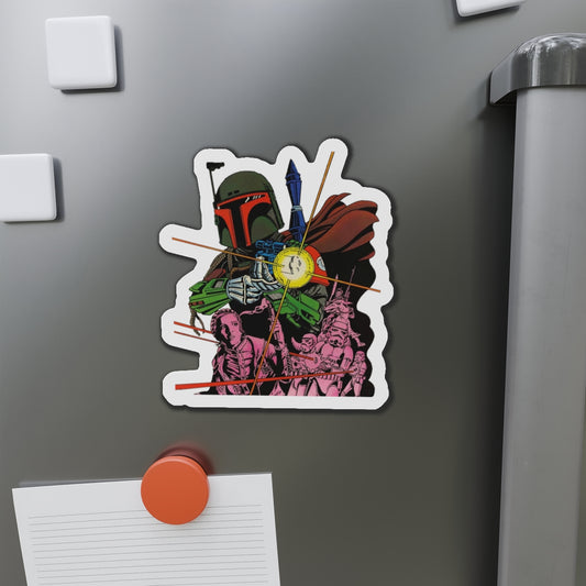 Boba Fett Die-Cut Magnet - Star Wars: The Empire Strikes Back - Bounty Hunter - Marvel Comics Art - 3", 4", 5", 6"