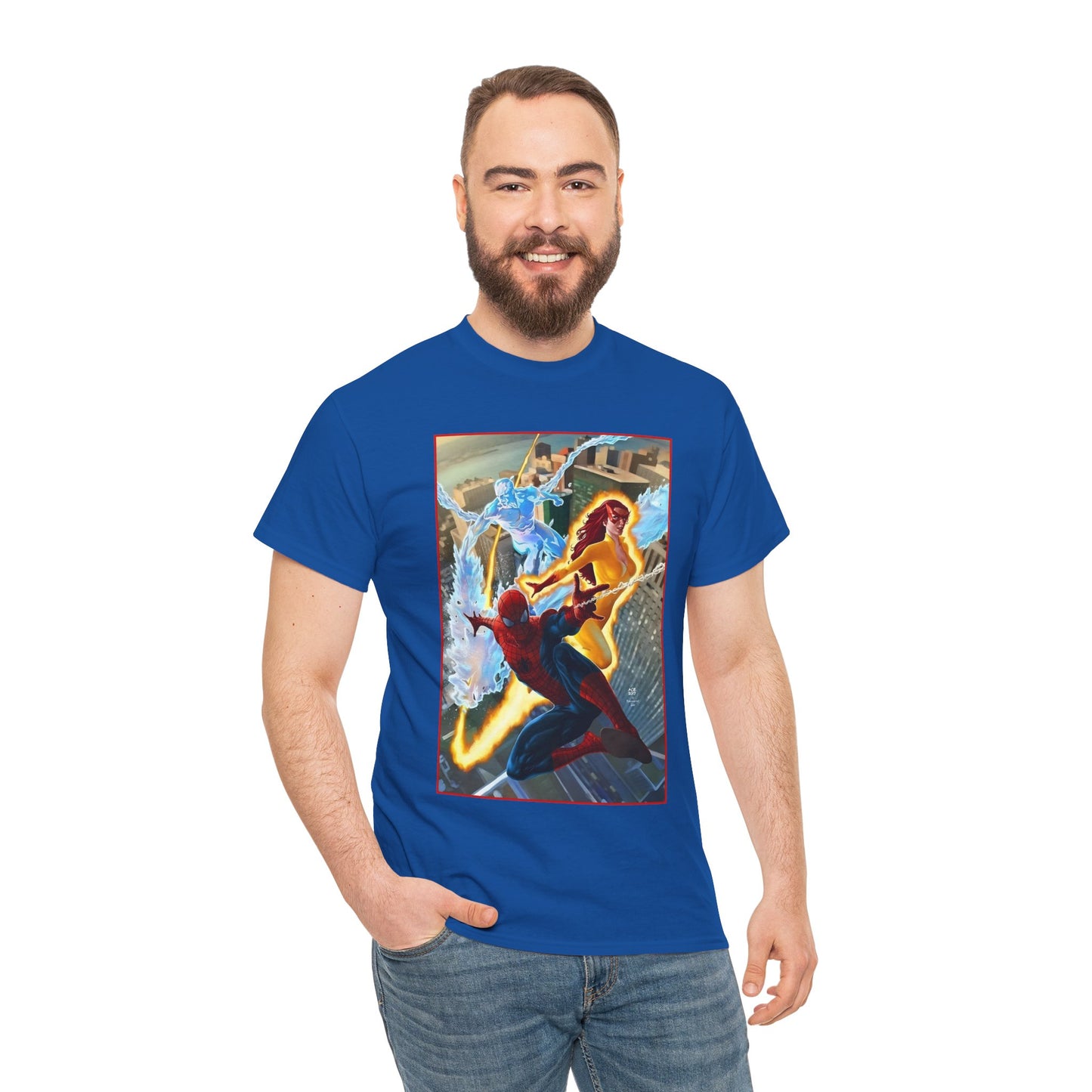 Spider-Man & His Amazing Friends T-Shirt - Firestar, Iceman - Marvel Comics
