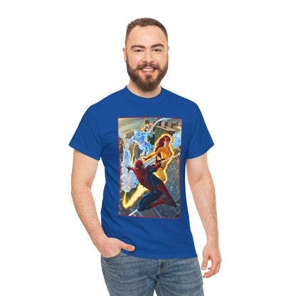 Spider-Man & His Amazing Friends T-Shirt - Firestar, Iceman - Marvel Comics